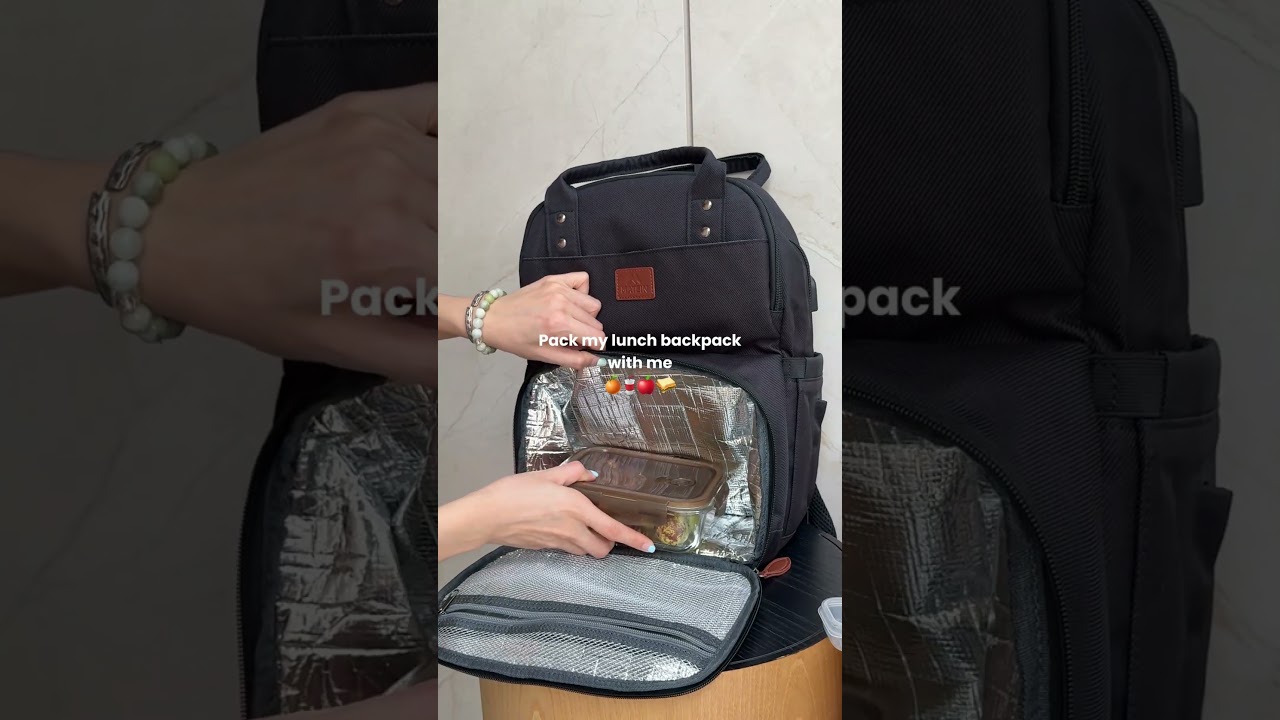Pack my lunch backpack with me #matein#backpack