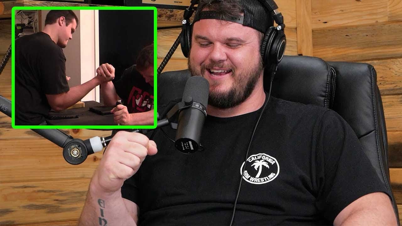 DEREK SMITH'S FIRST TIME ARM WRESTLING | CLIP
