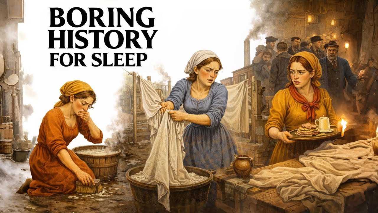 🕯️🧺🏭 What Daily Work Was Like for Working-Class Women in the 1800s 📜😴 | History for Sleep