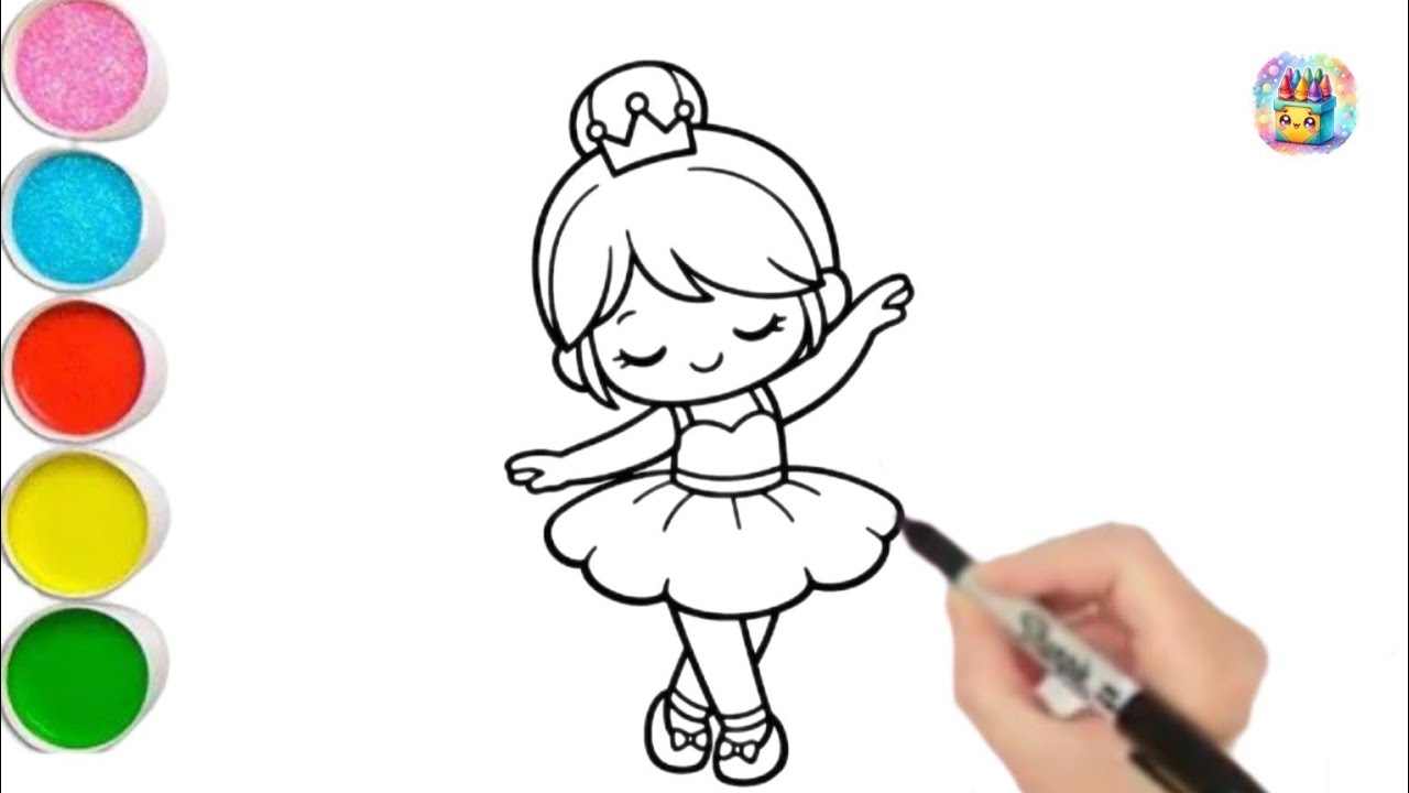  girl drawing/easy  girl drawing painting Dancing girl drawing girl #fundraw  for kids
