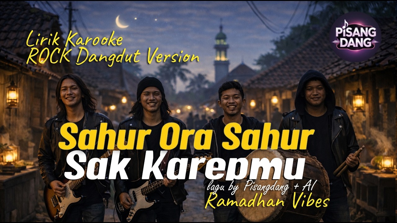🎶 SAHUR ORA SAHUR SAKKAREPMU – DANGDUT ROCK FUSION - RAMADHAN VIBES -  LIRIK KARAOKE