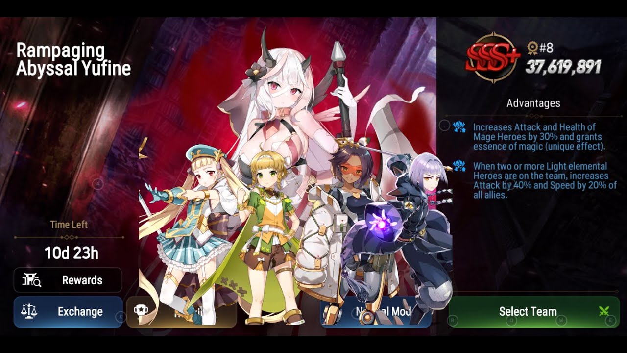 Abyssal Yufine Hall of Trials 37m+ accessible comp no 5 star, w/ Sonia