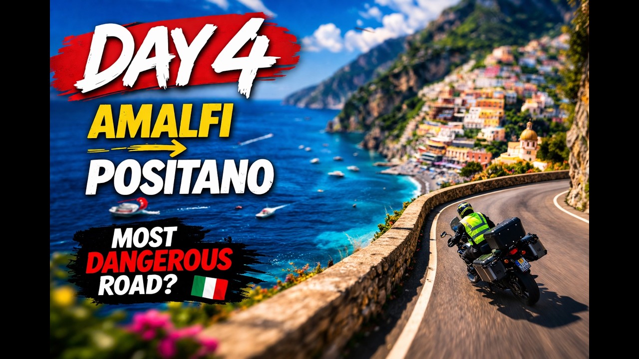 Day 4: Riding from Amalfi to Positano, Rebel vs Eliminator | Great European Tour