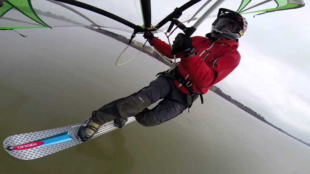 Kitewing - snowboard - ice - wind