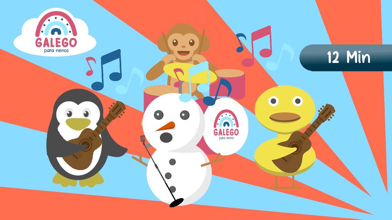 Cancións infantís en galego 🎹 Debuxos animados