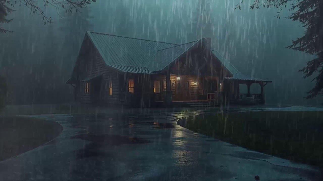 Fall Asleep With The Soothing Sounds Of Rain And Thunder | Rain Sounds For Sleeping ASMR