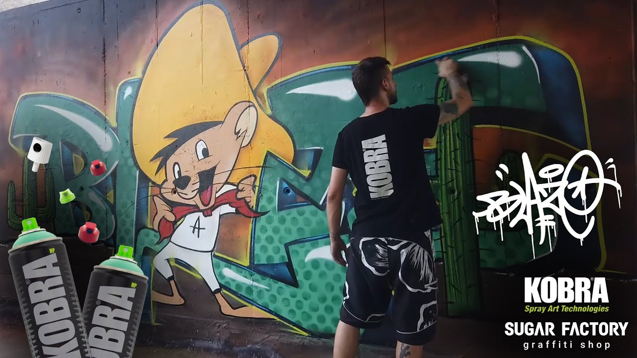 Speedy Gonzales 🐭 GRAFFITI piece by Blaze