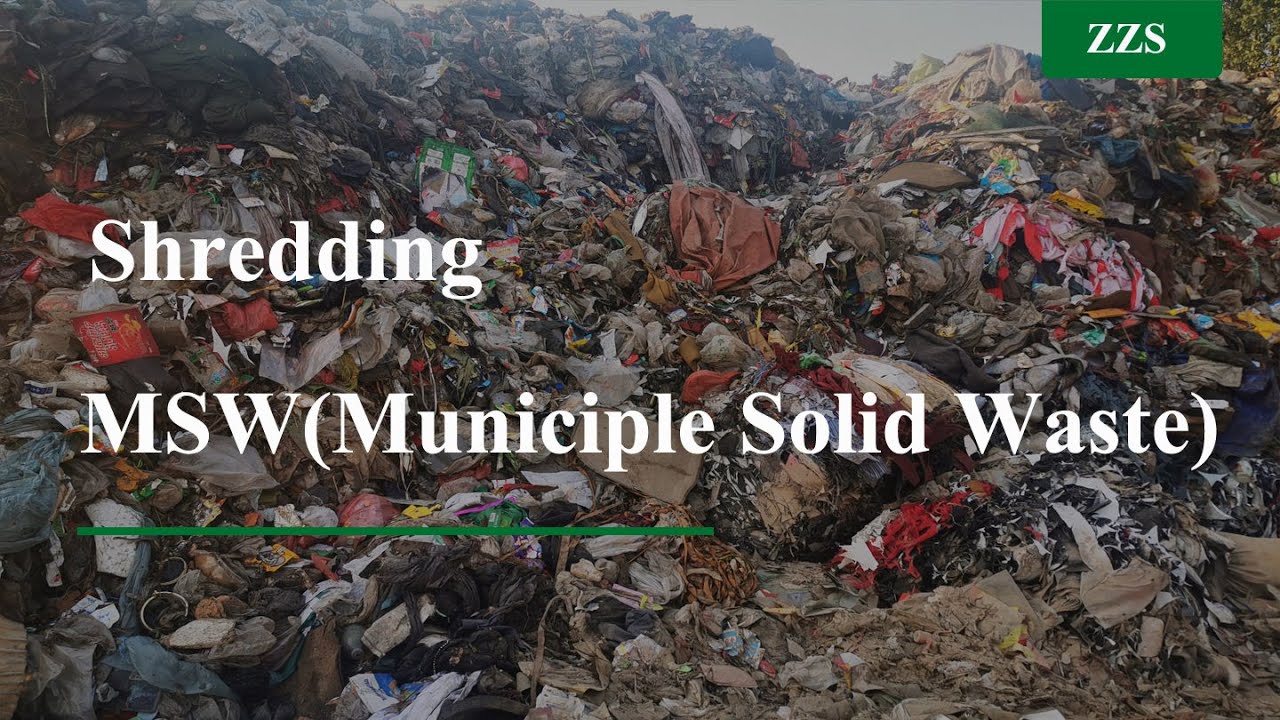 MSW Shredder Municipal Solid Waste Shredder Double Shaft Shredder