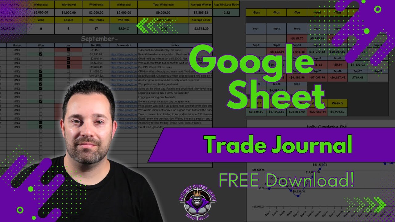 The Ultimate Google Sheet Trade Journal (Free Template!)