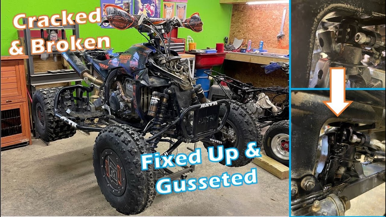 Fixing Cracked Steering Stop On A YFZ450R