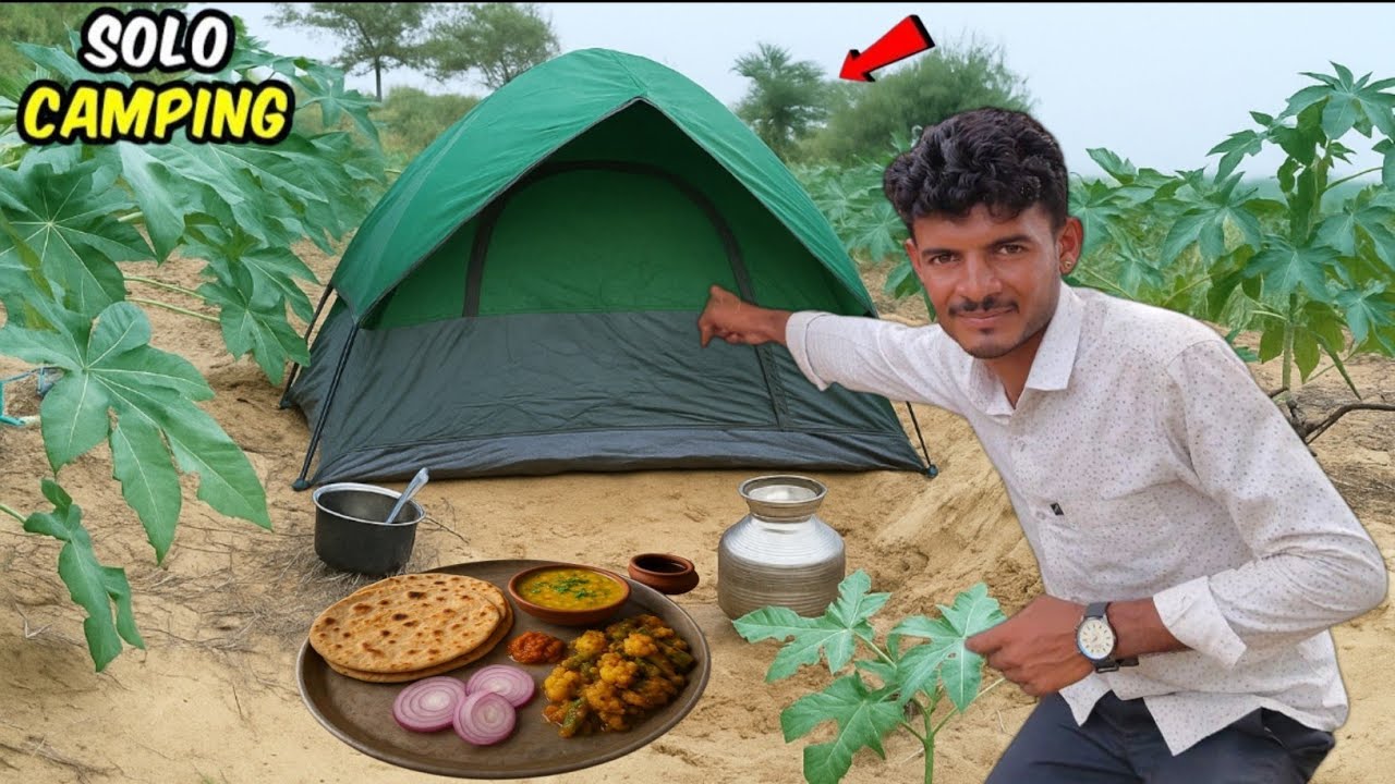 Indian Village Camping | Rain Camping In Forest | Camping Videos