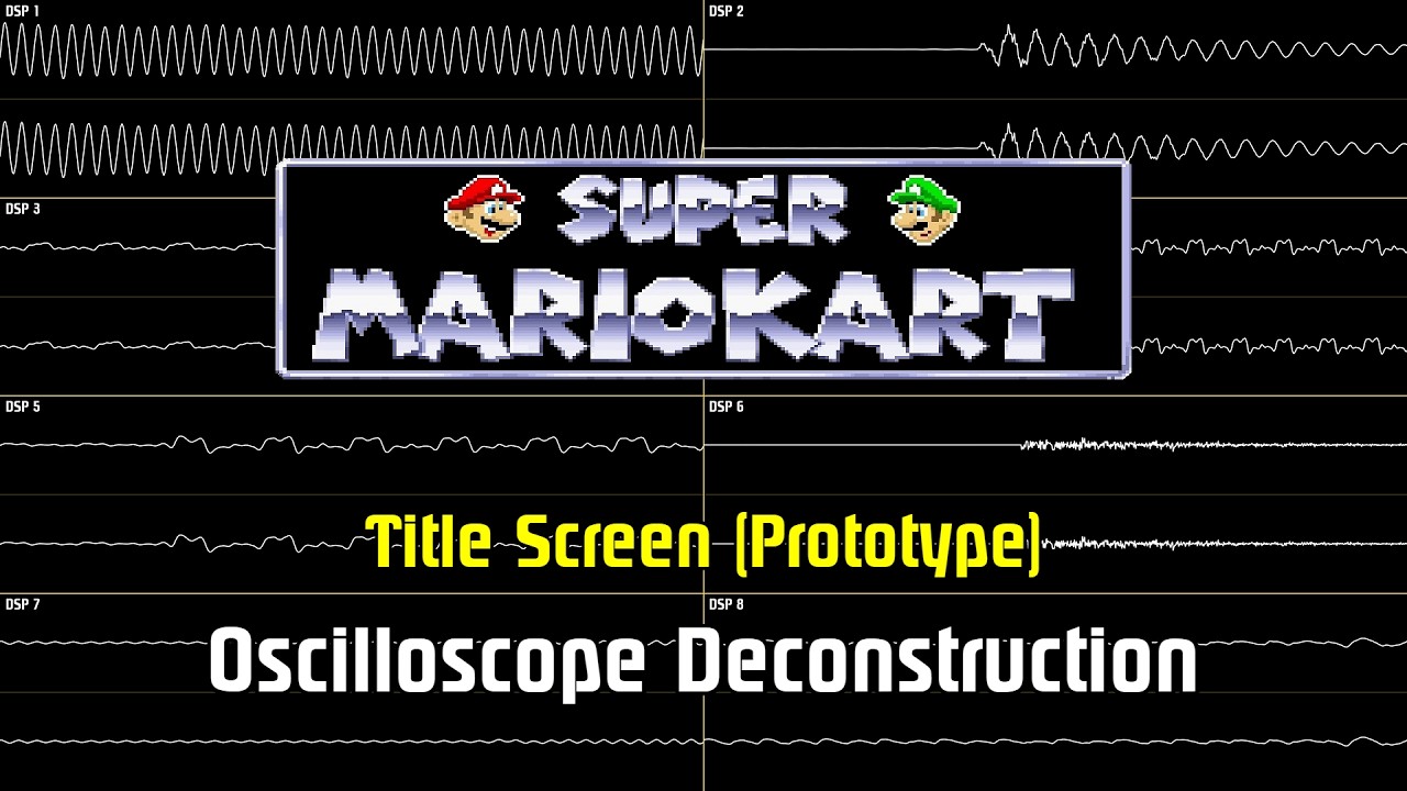 Super Mario Kart - Title Screen (Prototype) [Oscilloscope Deconstruction]