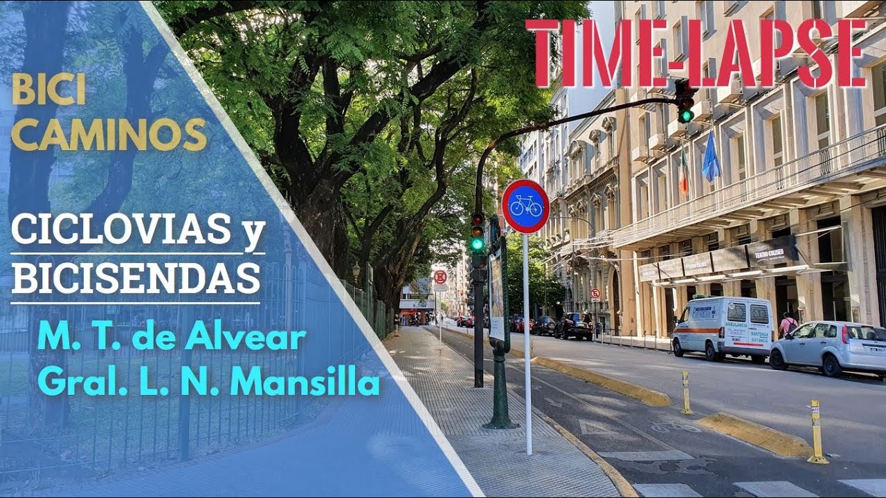 CICLOVIA MARCELO T. DE ALVEAR / GRAL. MANSILLA - Buenos Aires - Argentina - [Bici Time-Lapse - 4K]