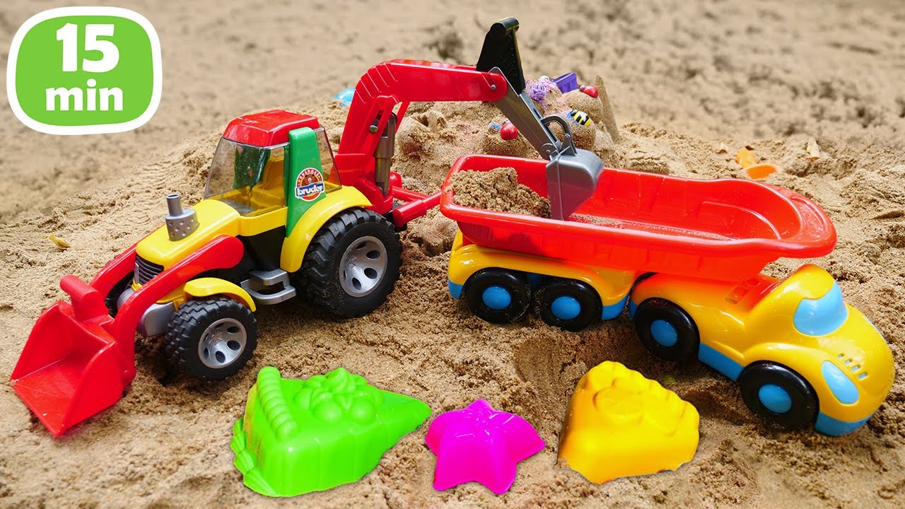 Spielzeug Videos f&uuml;r Kinder Kompilation - lustige Spiele im Sandkasten!