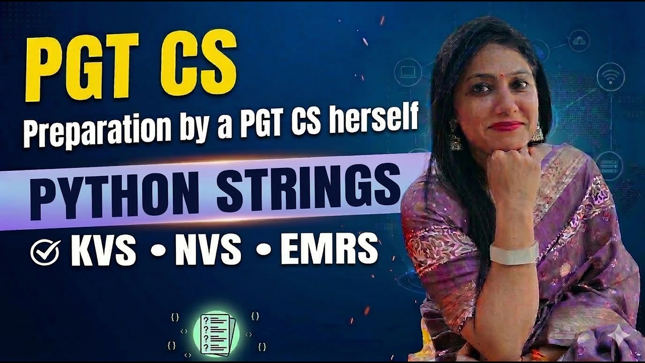 Full Revision of Python Strings for PGT CS KVS EMRS NVS by a PGT CS herself