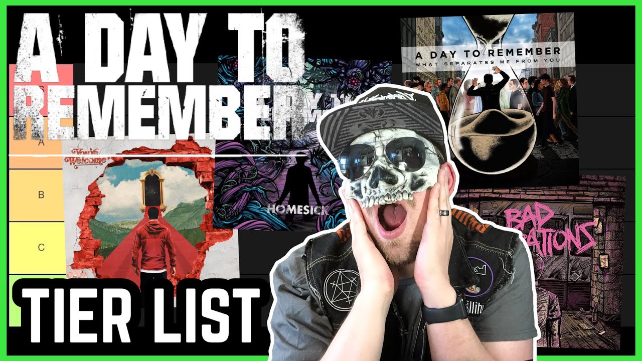 A DAY TO REMEMBER Albums Ranked BEST To WORST (Tier List)