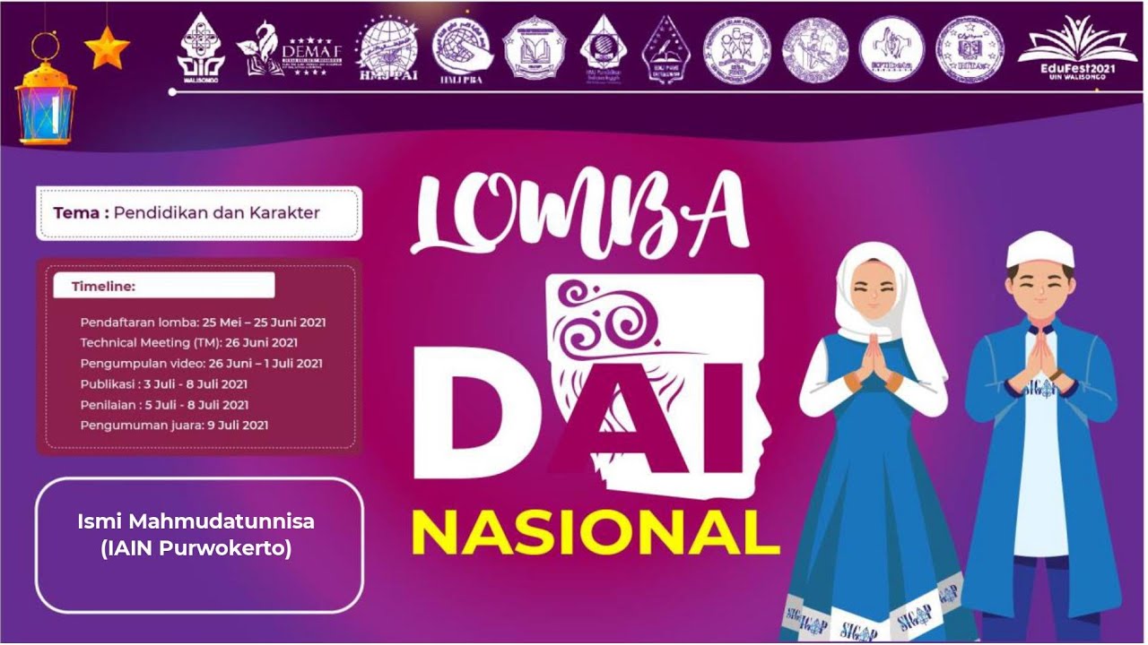 Ismi Mahmudatunnisa IAIN Purwokerto - Lomba Dai Nasional 2021