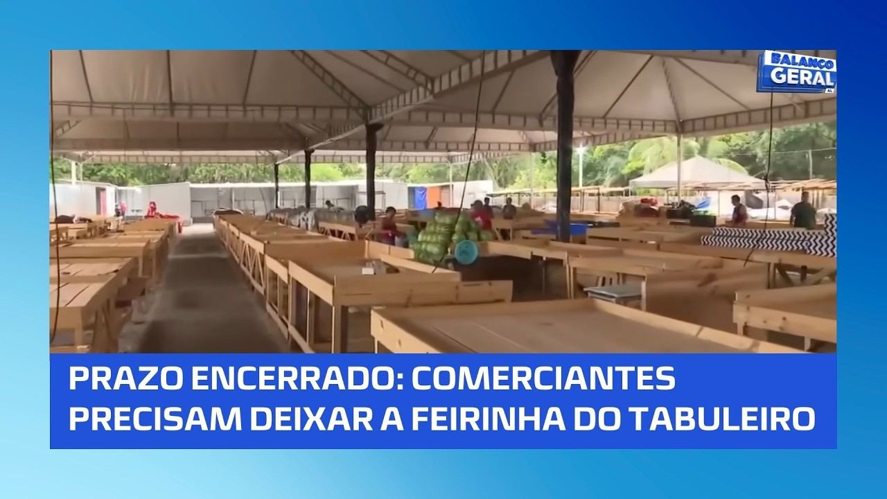 Comerciantes da feirinha do Tabuleiro têm até hoje para deixar o local que vai ser reformado