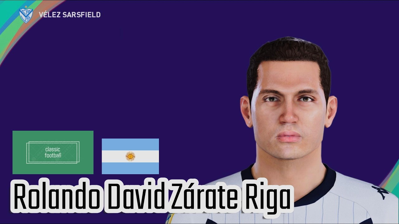 Rolando David Zárate Riga - PES Clasico (Face, Body& Stats)