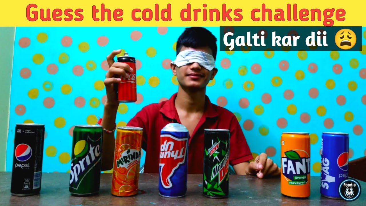 Blindfold cold drink challenge | Foodiewolf