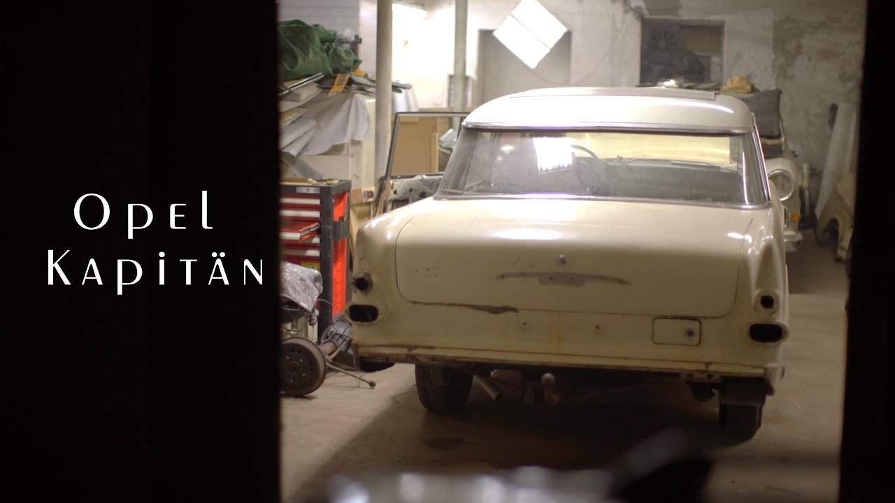 Opel Kapitän Baujahr 1961 - First start in 30 years (bavarian language)