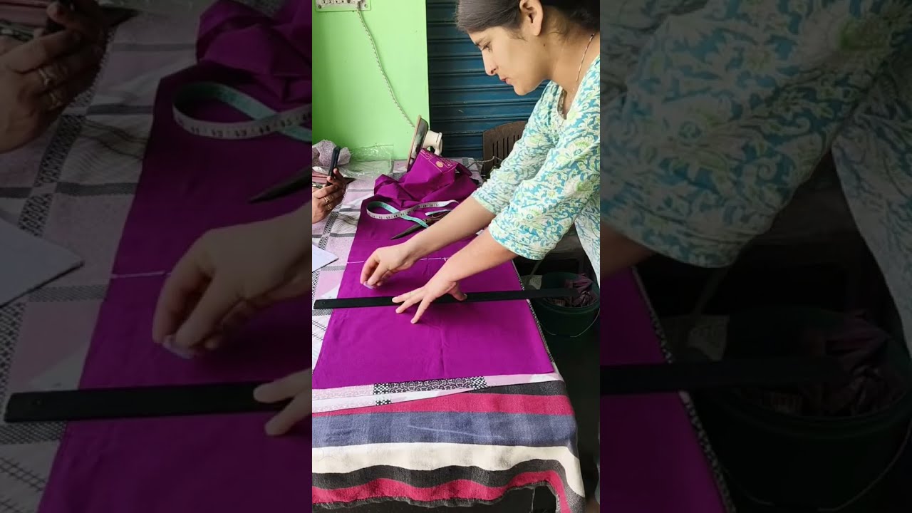 simple blouse ki cutting