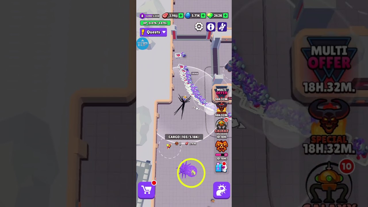 Alien Invasion: RPG Idle Space I Gameplay I CrazyLabs