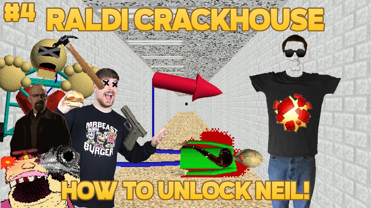 Как открыть Нила! | Raldi's Crackhouse, часть 4 [мод Baldi's Basics