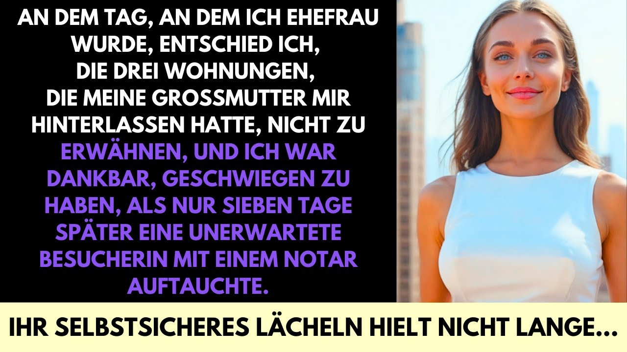 Erst 7 Tage Verheiratet, Als Ein Notar Klopfte—Gut, Dass Ich Großmutters Vermächtnis Versteckte