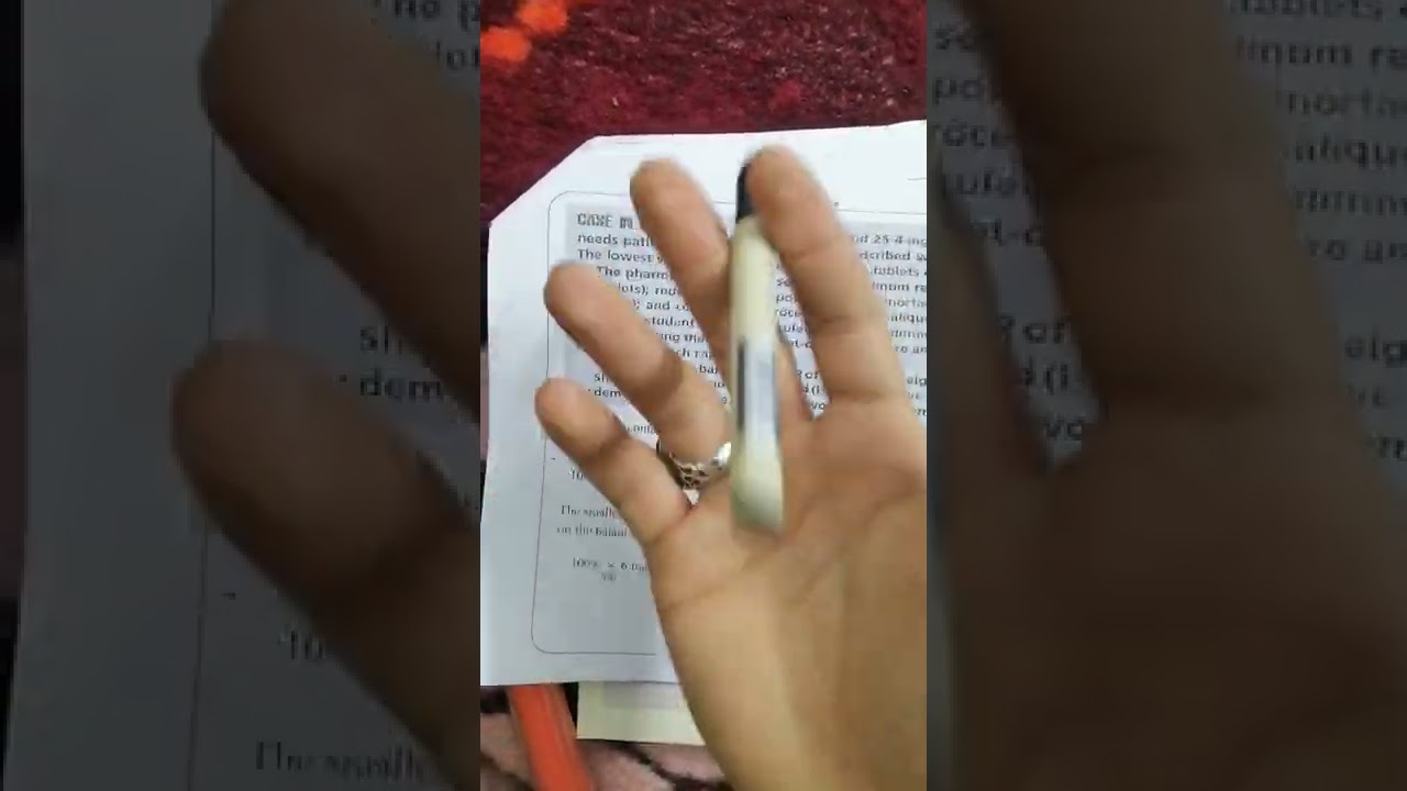 مبادئ صيدلة اللكجر الثاني 3.2 case in point  الجزء الاول