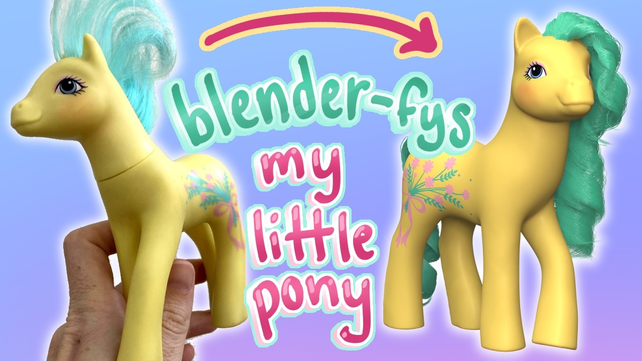 Making My Little Ponies in blender