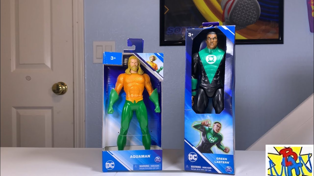 Green Lantern 12&rdquo; + Aquaman 9.5&rdquo; Spin Master  2024 DC Figure Review