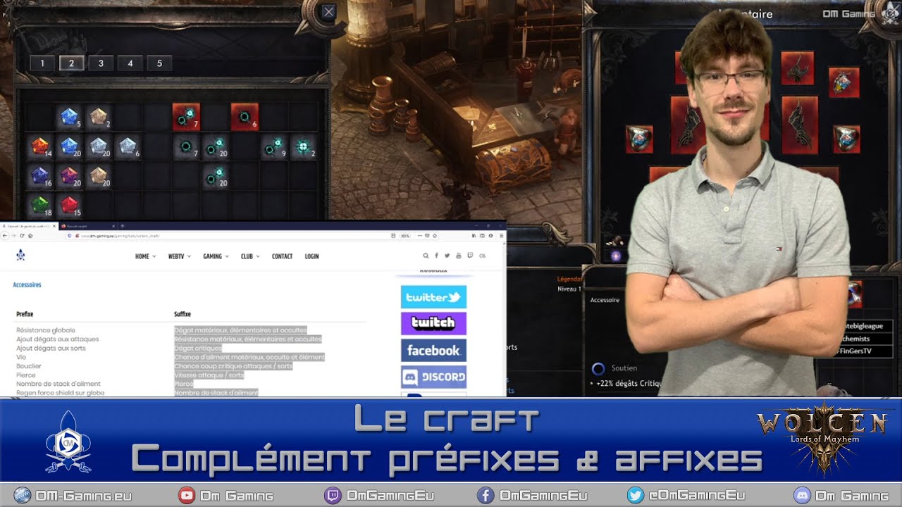 Guide complet du craft sur Wolcen - complément affixes (suffixes & préfixes)