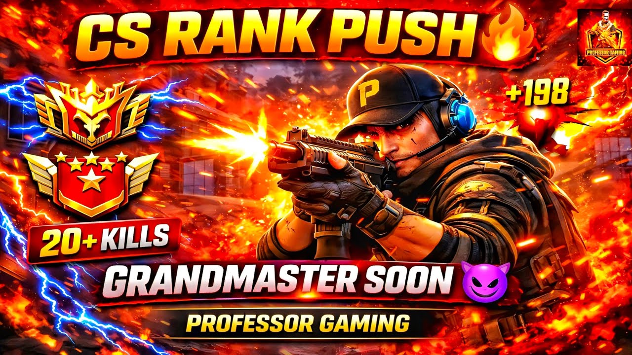 INSANE CS GAMEPLAY 😱 Rank Push to Grandmaster | Professor Gaming