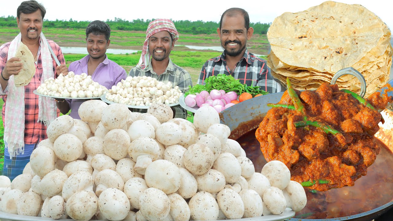 ಮಶ್ರೂಮ್ ಮಸಾಲ ಗ್ರೇವಿ ಜೊತೆ ಬಿಸಿ ಜೋಳದ ರೊಟ್ಟಿ | mushroom masala gravy | mushroom curry | Kiladi cooking