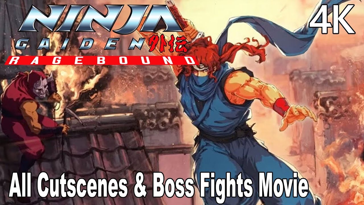 Ninja Gaiden: Ragebound All Cutscenes & Boss Fights Movie 4K