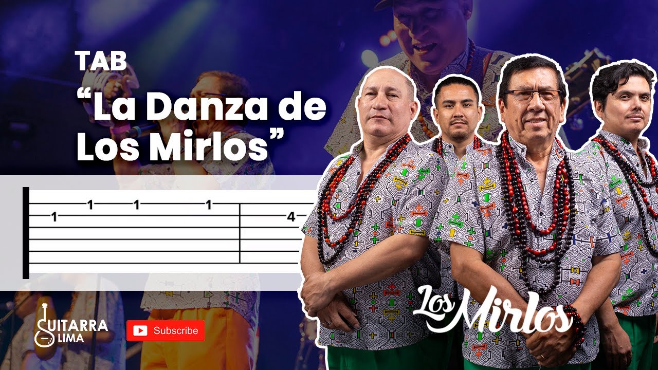 Aprende a tocar LA DANZA DE LOS MIRLOS en guitarra acústica | Tablatura | Tutorial
