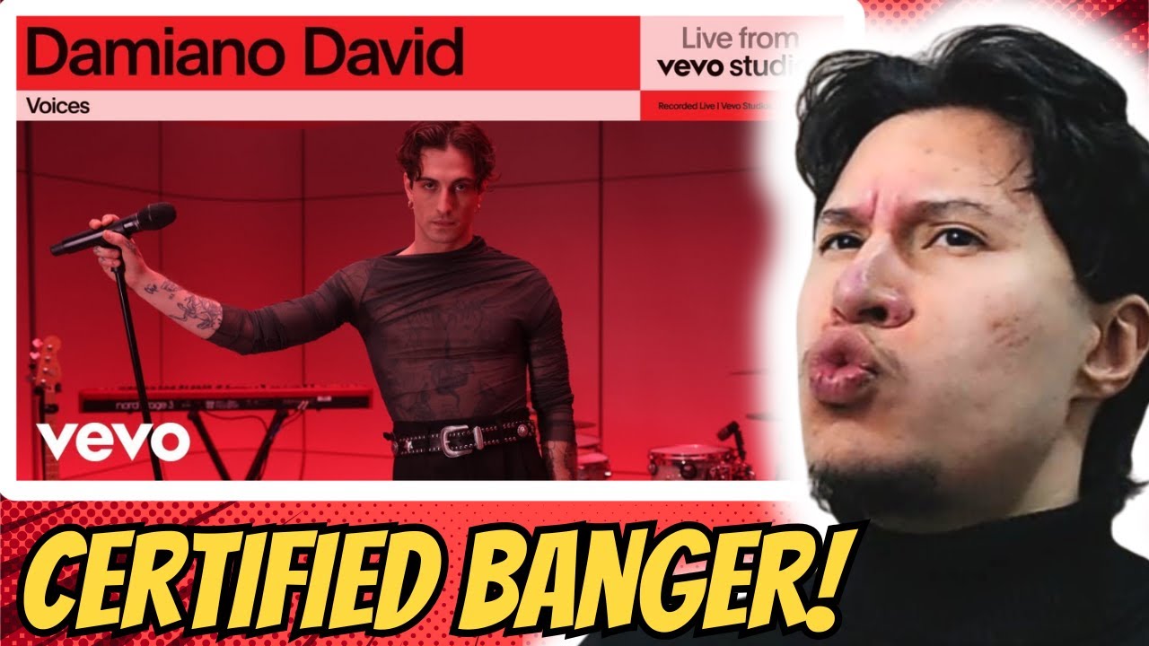 ARTIST REACTION | Damiano David - Voices | Live From Vevo Studios #musicreaction