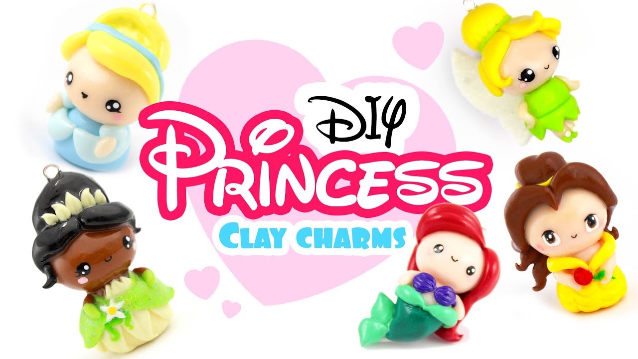DIY Disney Princess Clay Charms! - Polymer Clay Compilation!