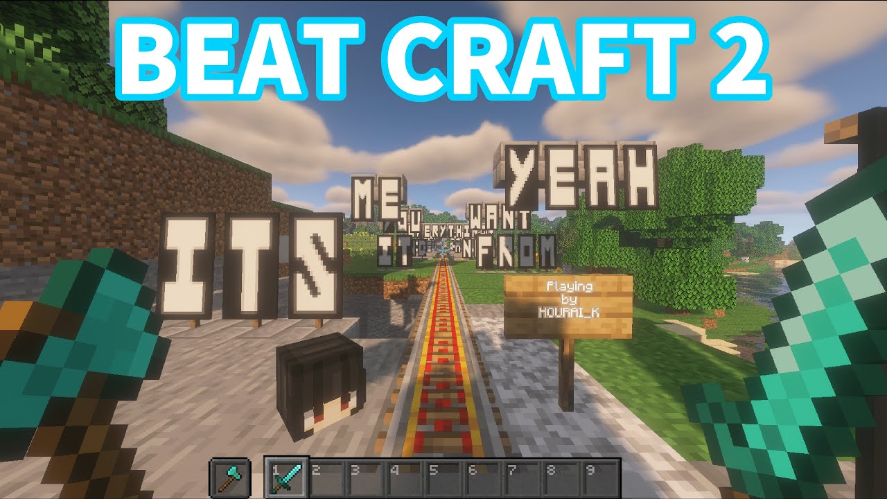 【Minecraft Rhythm Game】I tried DoodleChaos's BEAT CRAFT 2!【Funny / Zedd & Jasmine Thompson】