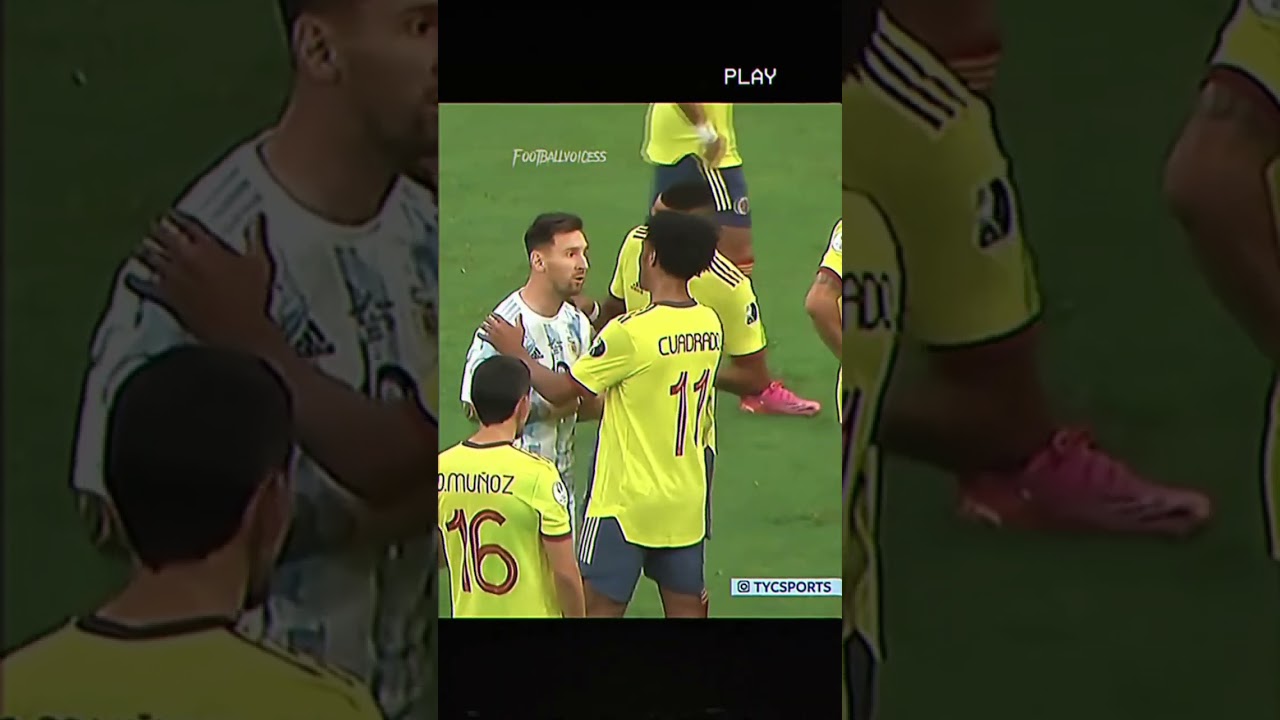 Messi vs Yerry Mina🥶👊#football #messi #yerrymina #argentina