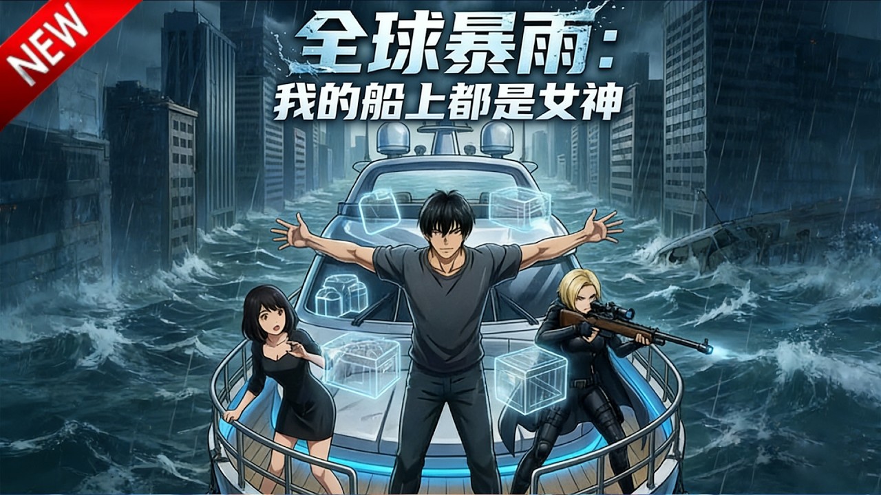 💥【新番上线】重生暴雨末世前，凭空间异能囤货筑堡垒，驾方舟出海成海上霸主！《全球暴雨：我的船上全是女神》全集 Multi SUB #热血 #漫剧 #动漫魔女