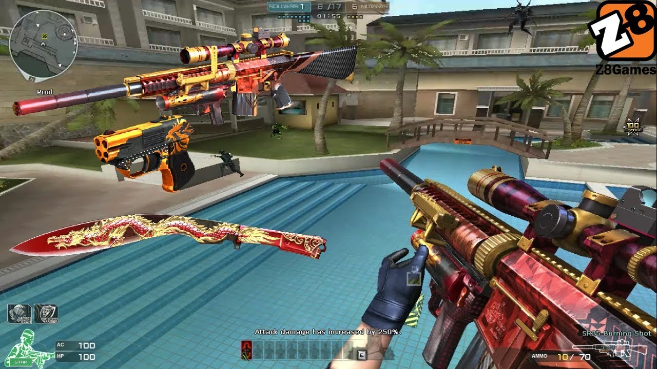 Crossfire NA 2.0 : SR25 - Burning Shot - Hero Mode X - Zombie V4