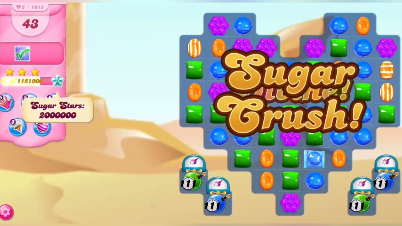 Candy Crush Saga Levels 1016-1020: Beat Them With This