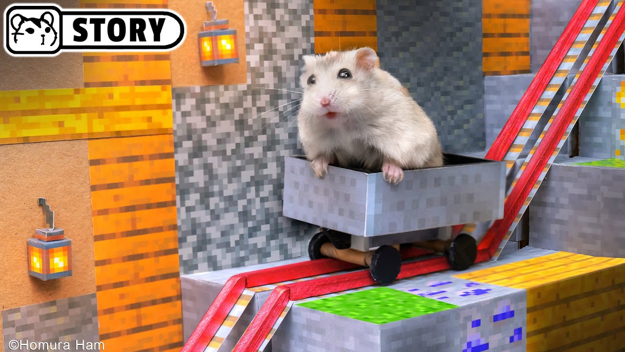 🐹 Хомяк сбегает из лабиринта Майнкрафт - Пещеры 🐹 Хомура Хам