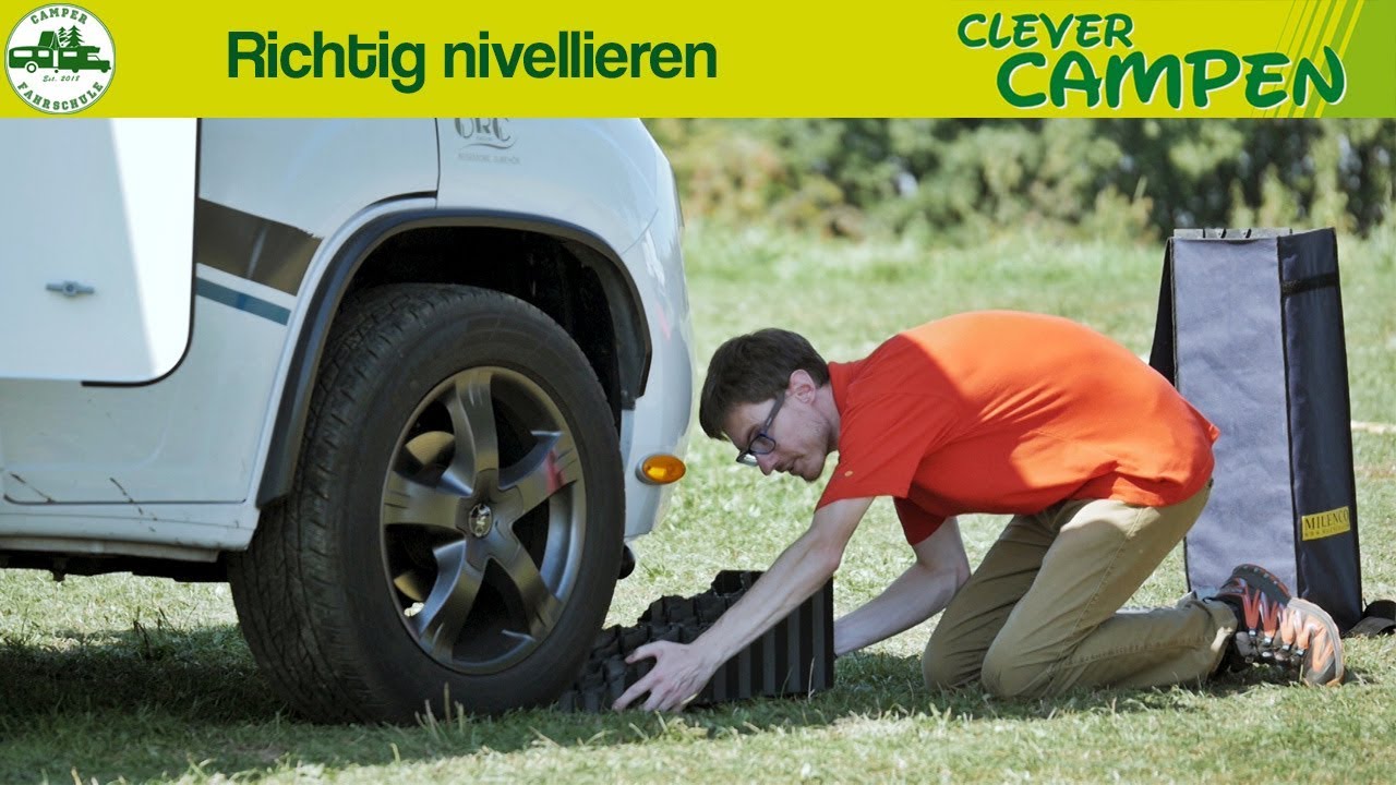 Das Wohnmobil richtig nivellieren: So geht´s! - Die Camper Fahrschule | Clever Campen