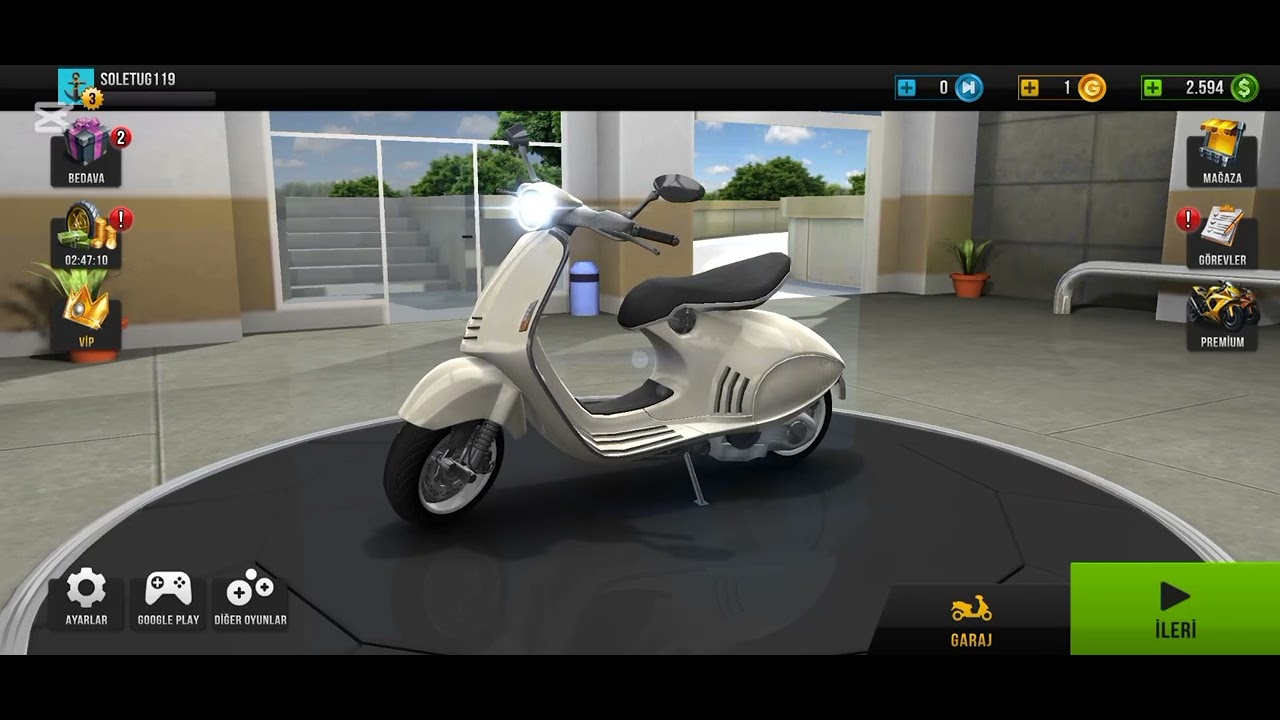 Traffic rider oynadım