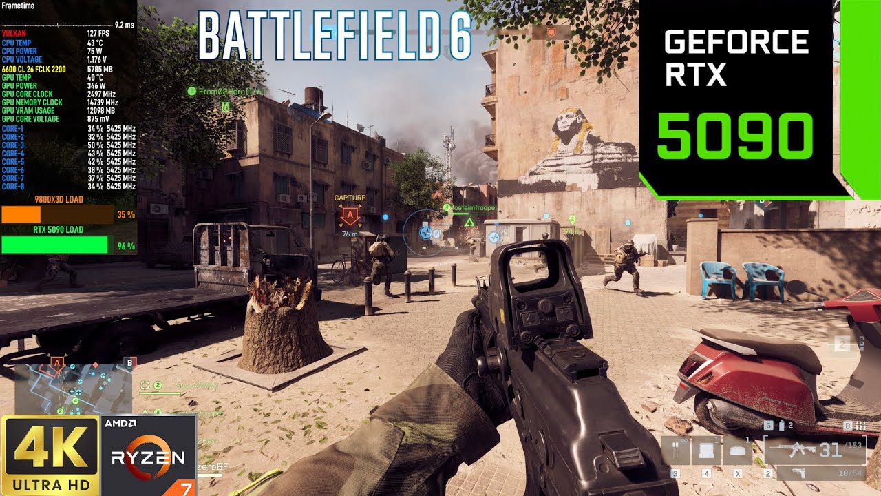 Battlefield 6 - RTX 5090 | 4K DLSS Ultra Settings