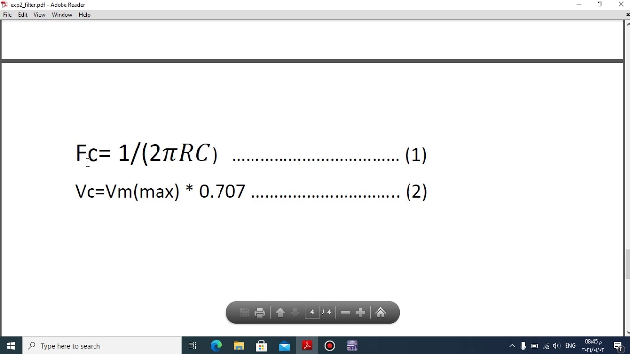 exp2 Low Pass Filter LPF