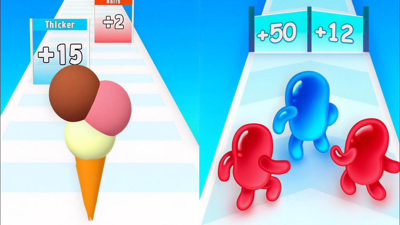 Epic Speed Run Challenge Join Blob Clash VS Ice Cream Rush 💥All Levels Unlocked 